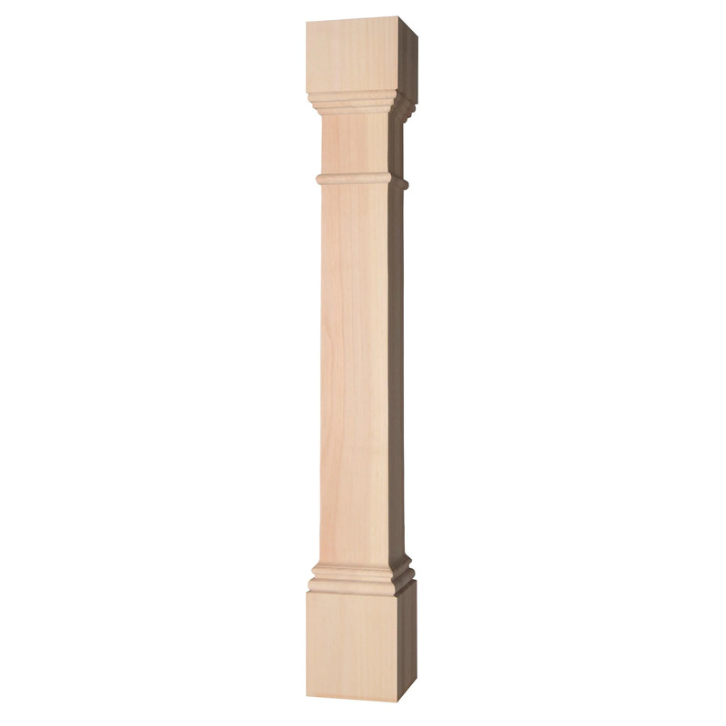 Traditional Square Cabinet Column - Species:Pine
